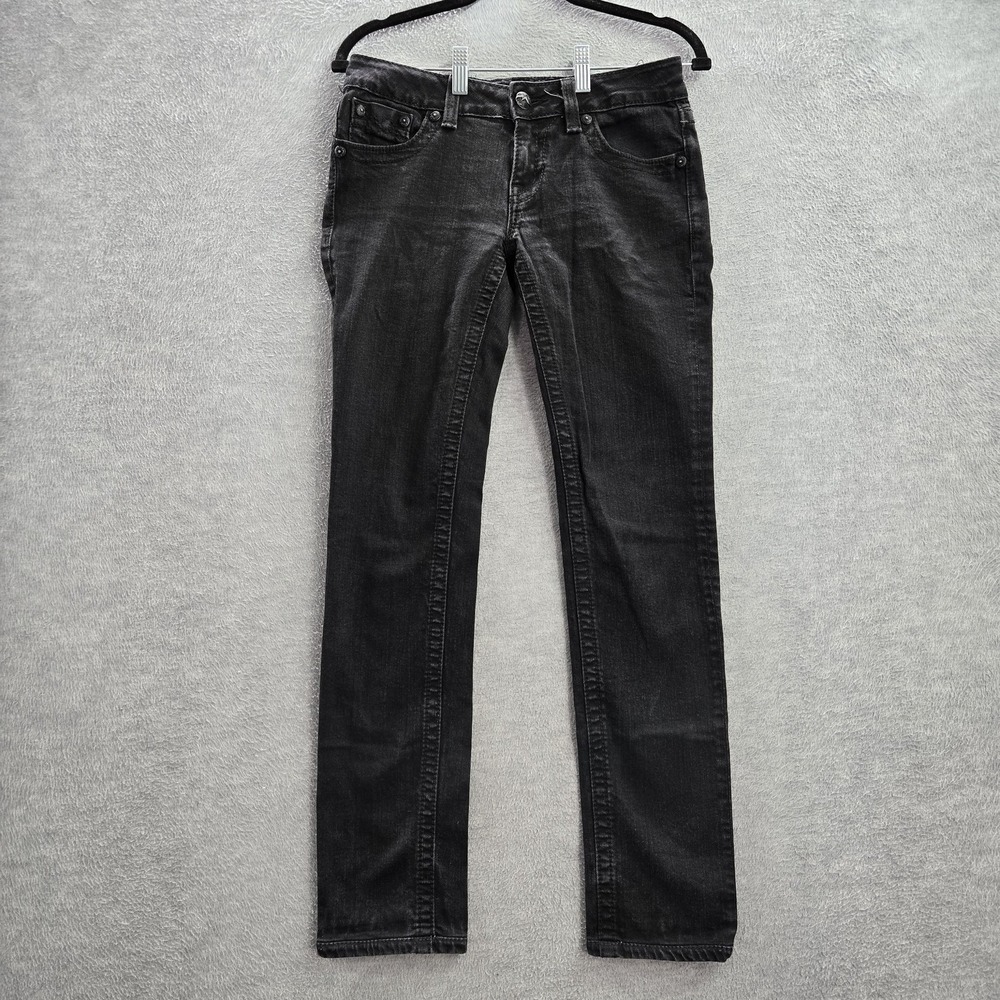 Miss Me Women Jeans 28 Black Denim Skinny Low Rise 29" Inseam Cotton Pockets